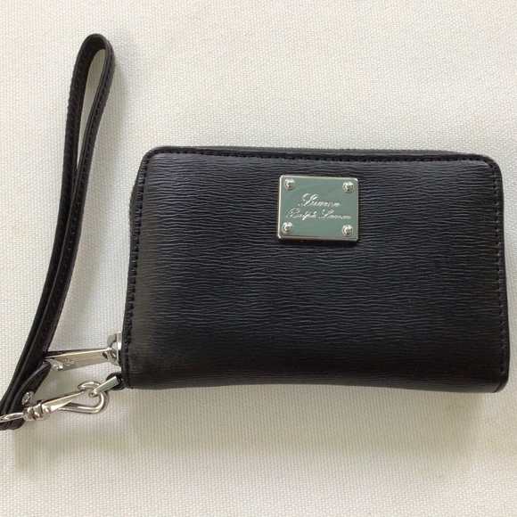 Ralph Lauren Zip Wristlet Black - Picture 1 of 15